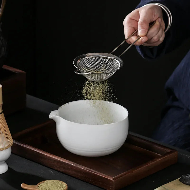 Service à thé japonais matcha filtre