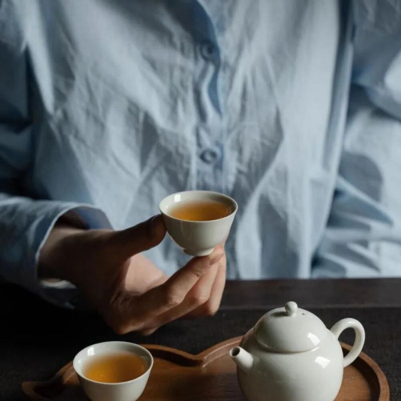 Service à thé japonais artisanal tasse