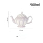 Théière anglaise vintage mauve