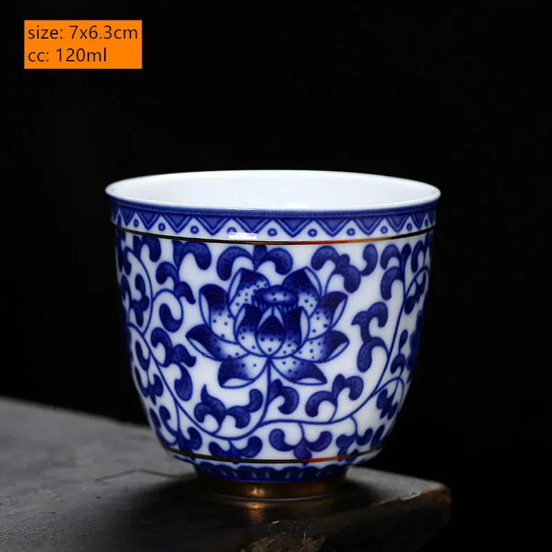 Tasse à thé bleu 120 ml style 3