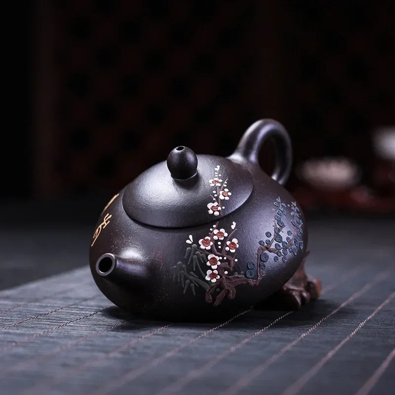 Théière chinoise en pierre d'argile violette asiatique